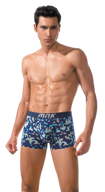 男(nán)天竹明(míng)根印花(huā)平腳褲